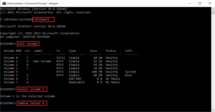 How To Hide An Entire Drive Partition On Windows 10 | gettechsupport.in