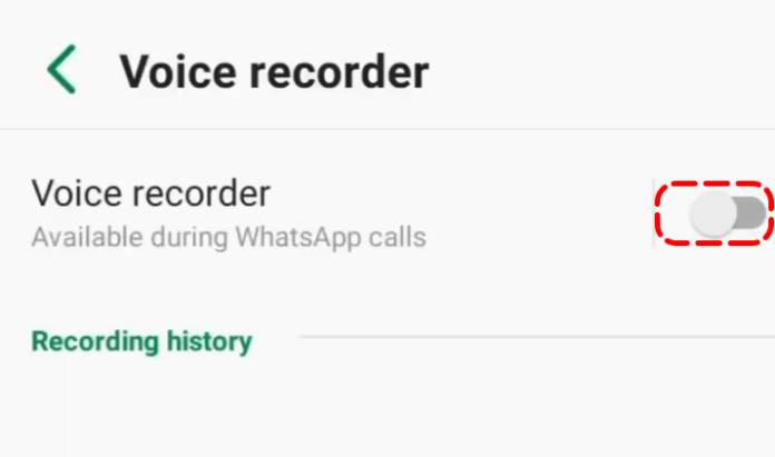 record whatsapp call